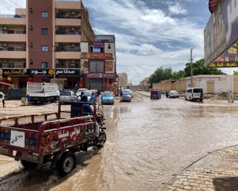 Rain and floods add to misery of Sudanese displaced by war