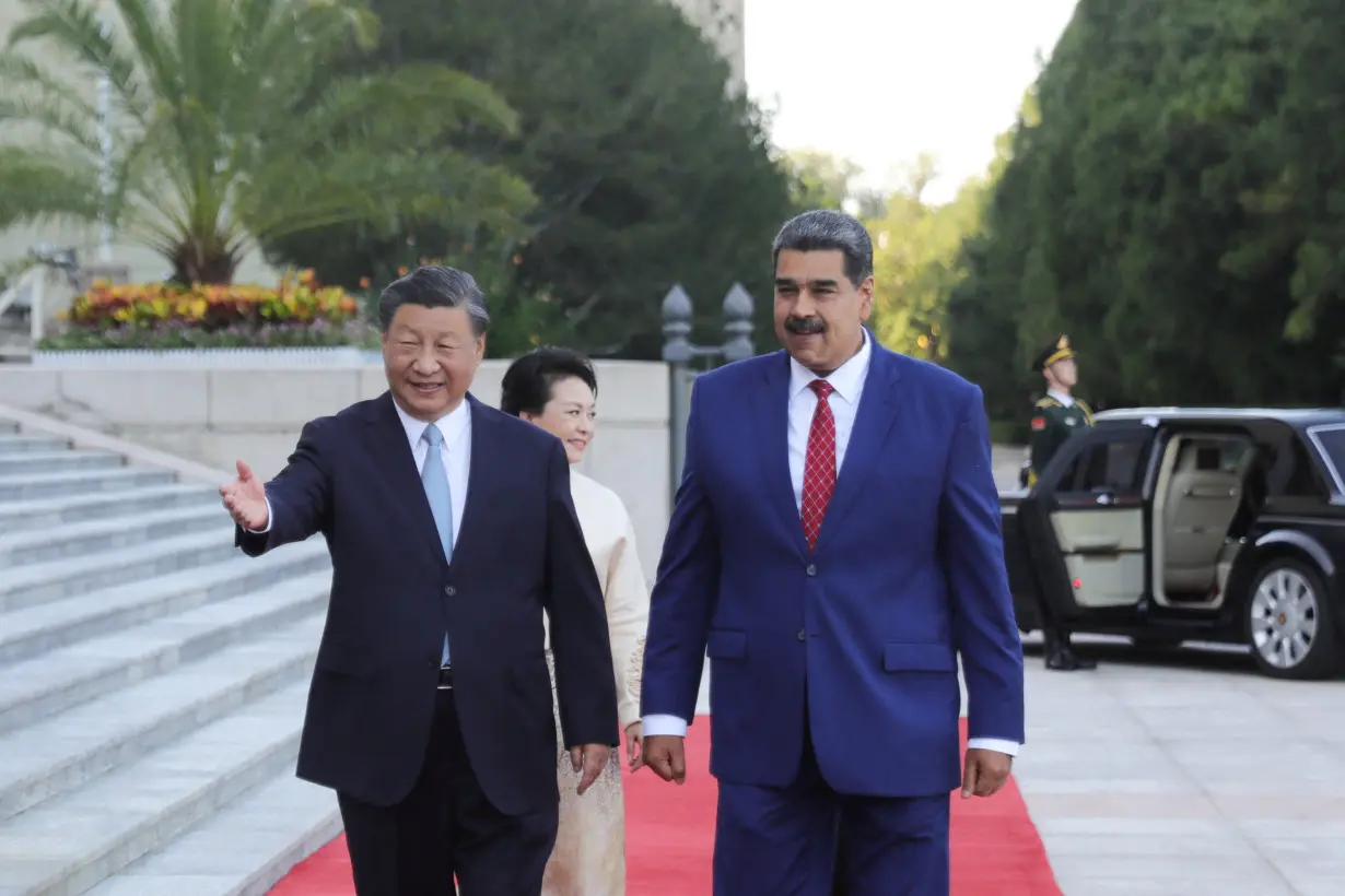 Venezuela's President Nicolas Maduro meets with China's President Xi Jinping, in Beijing