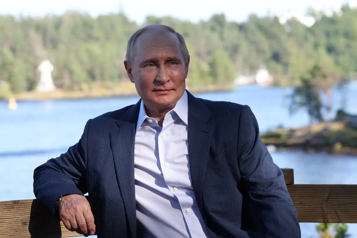 Russian President Putin visits Valaam in the Republic of Karelia