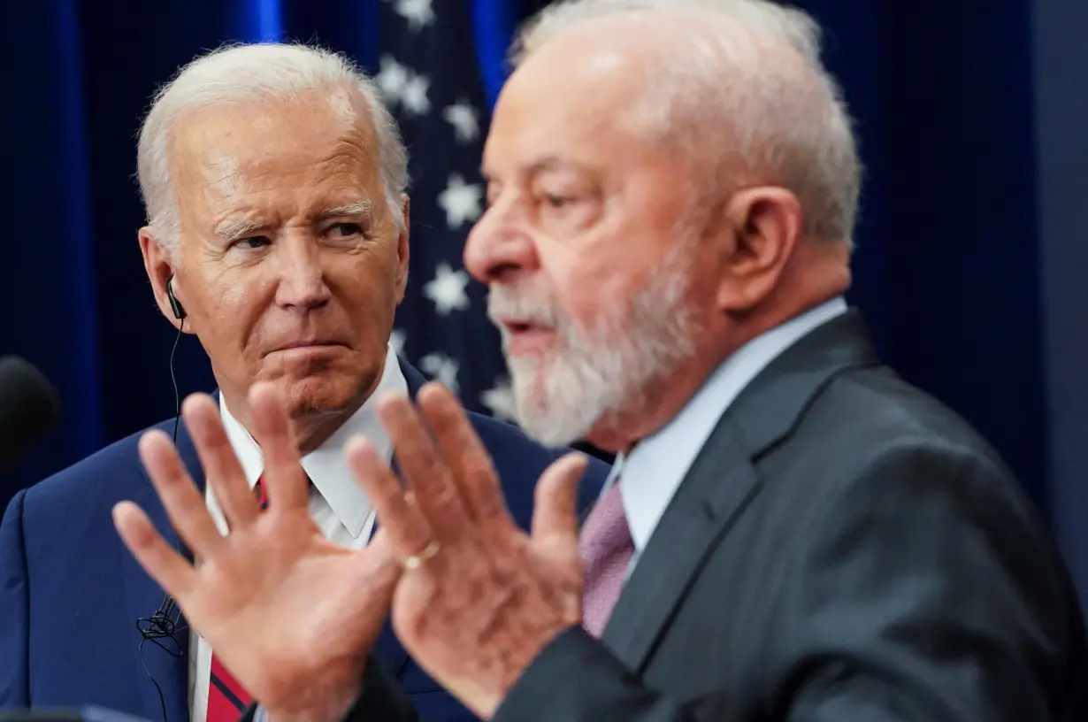 U.S. President Biden meets with Brazil's President Lula during UNGA in New York City