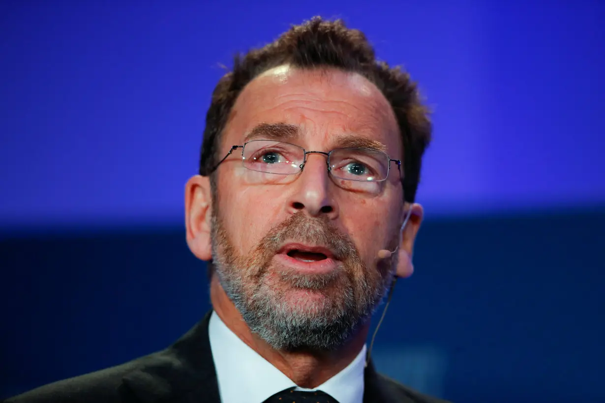 FILE PHOTO: Edgar Bronfman Jr., Chairman, Endeavor Global, speaks during the Milken Institute's 22nd annual Global Conference in Beverly Hills, California