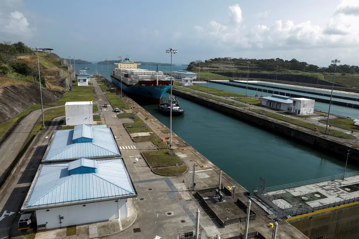 FILE PHOTO: Agua Clara Locks on the Panama Canal