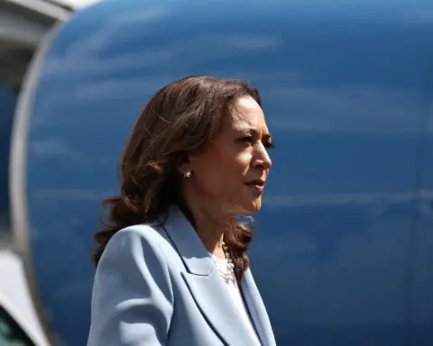 Harris gaining ground on Trump in 6 of 7 swing states, Bloomberg poll shows