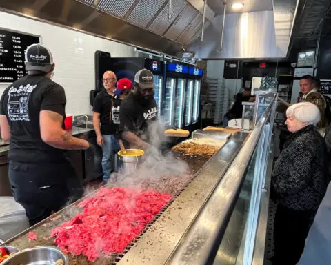 Yellen's cheesesteak lunch steals spotlight from Philadelphia tax event