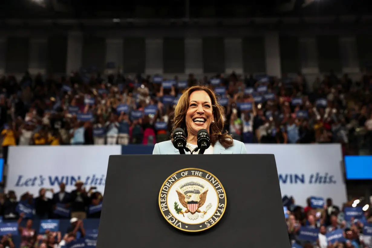 U.S. Vice President Kamala Harris campaigns in Atlanta