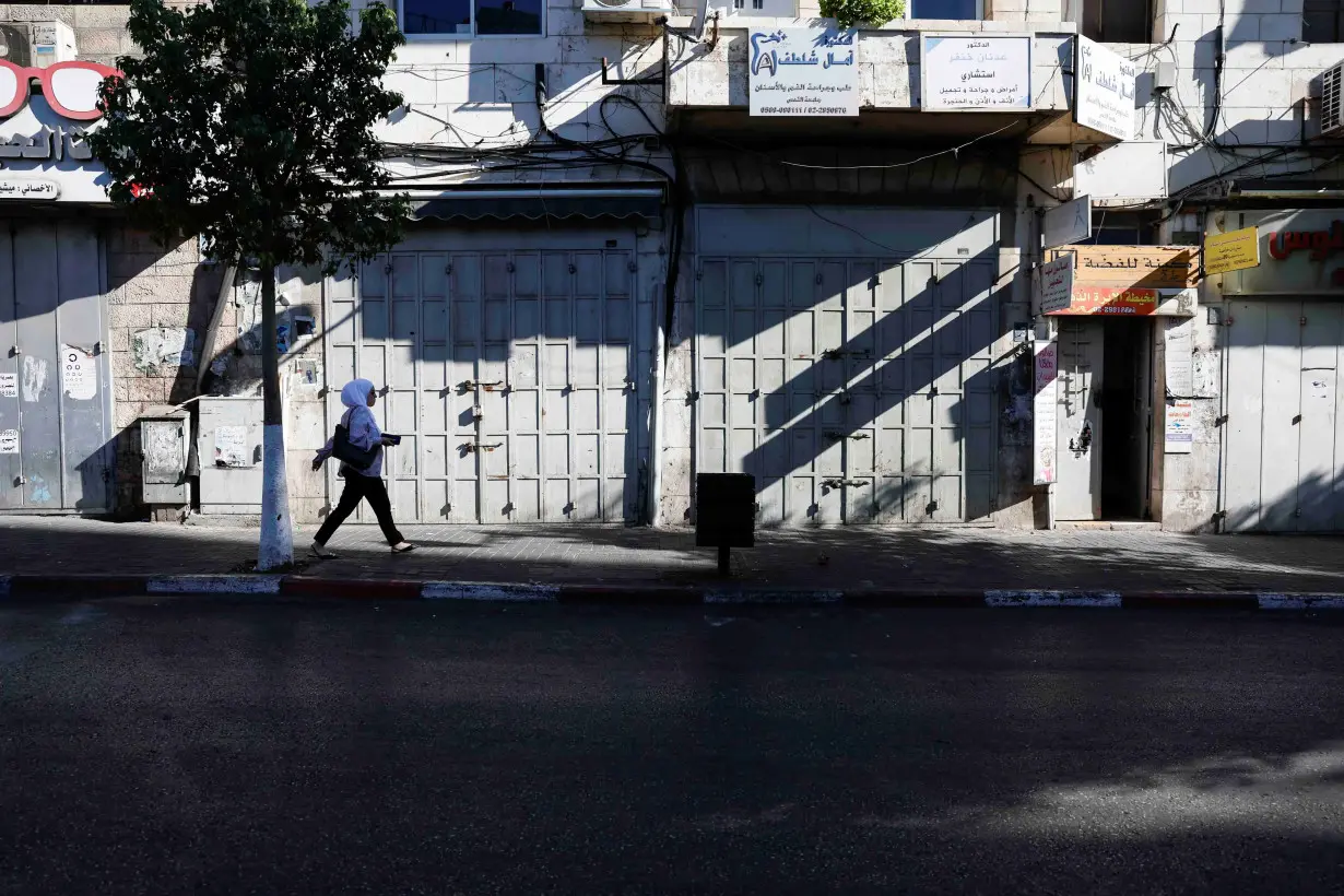 General strike after the assassination of Hamas leader Ismail Haniyeh in Iran, in Tubas