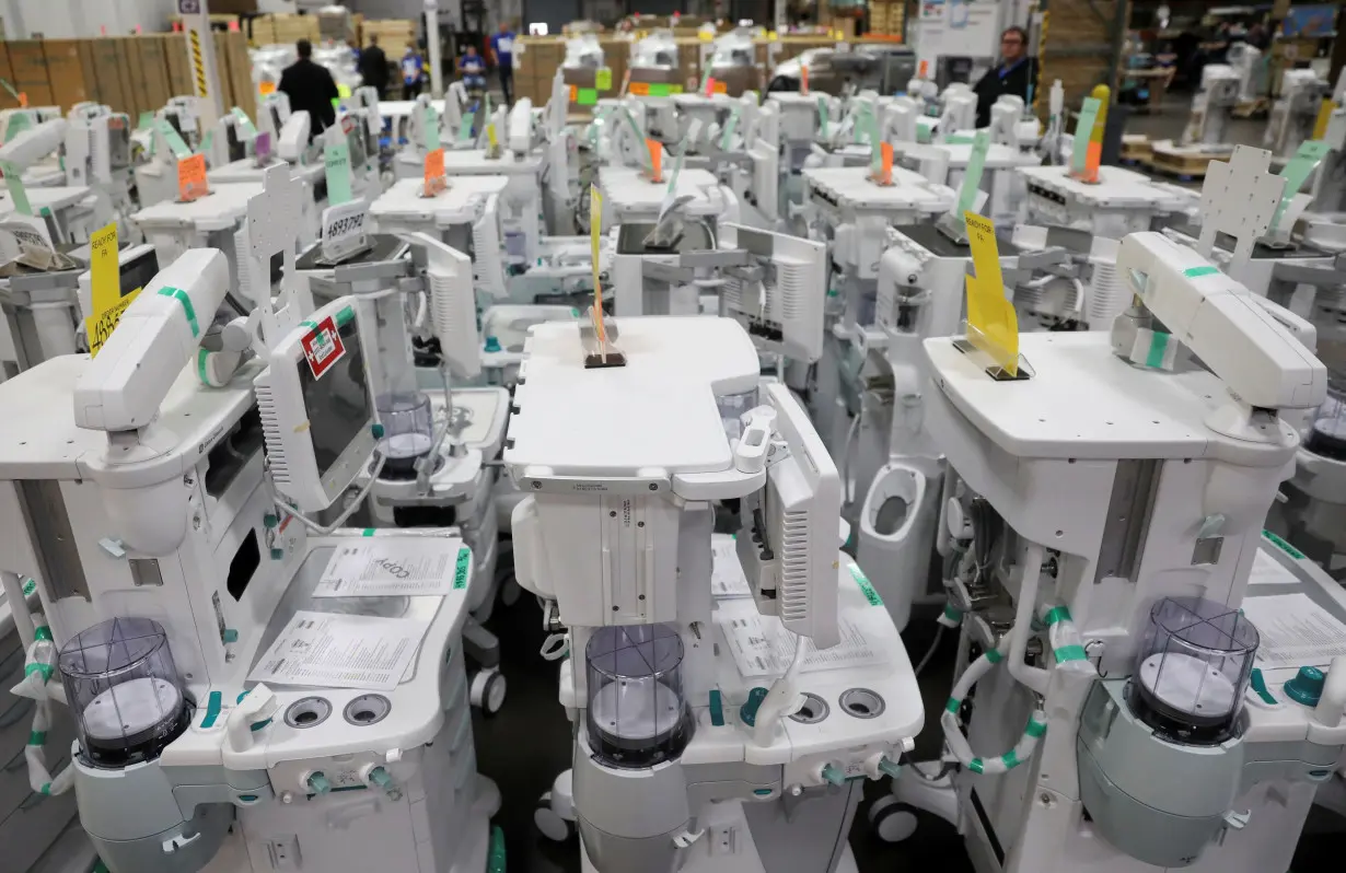 FILE PHOTO: U.S. Vice President Mike Pence visits a GE Healthcare manufacturing facility in Madison