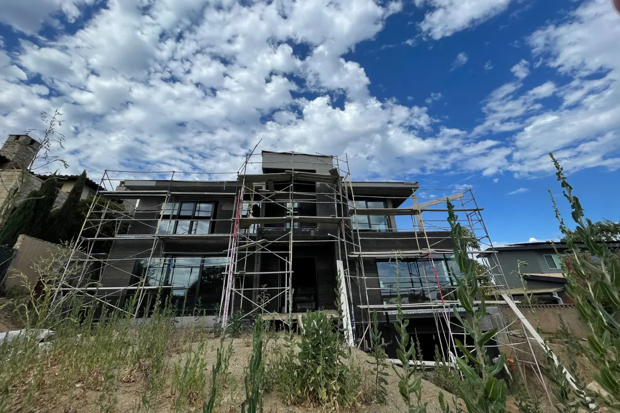 FILE PHOTO: A house under construction is seen in Los Angeles