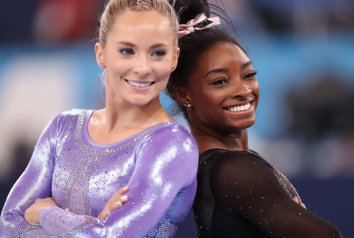 Simone Biles celebrates Olympic win with pointed comment following ex-teammate's criticism