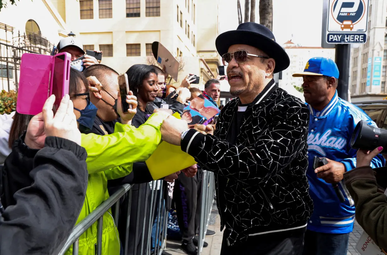 FILE PHOTO: Rapper Ice-T unveils his star on the Hollywood Walk of Fame in Los Angeles