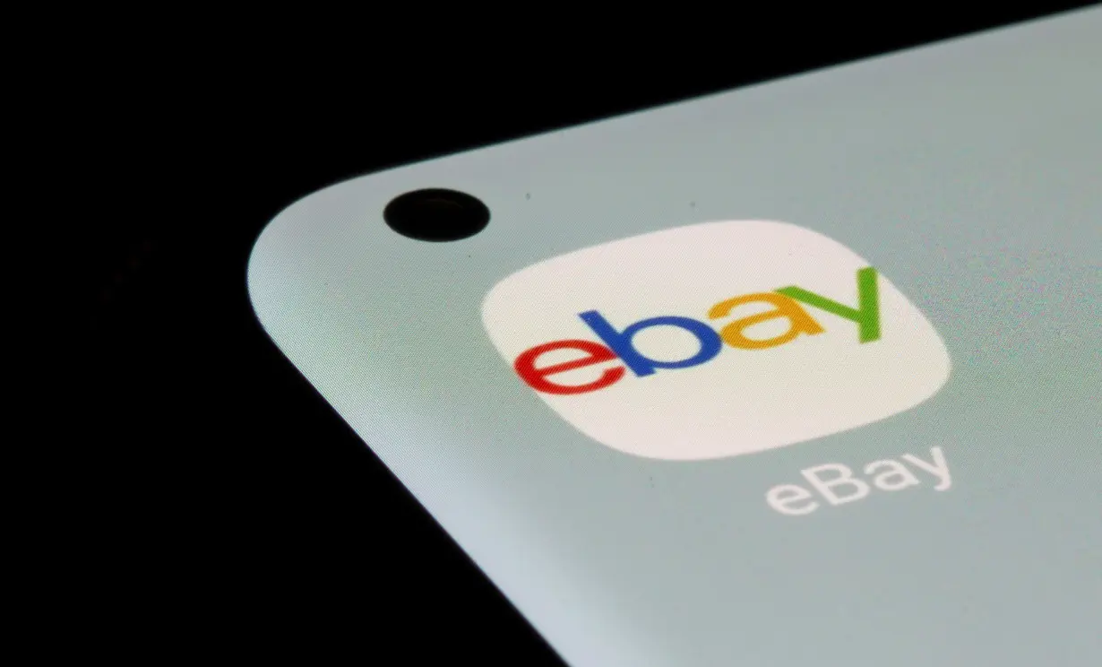 The eBay app is seen on a smartphone in this illustration taken