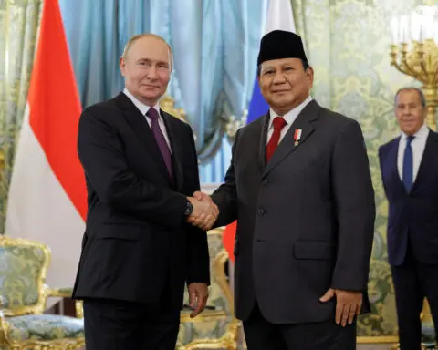 Indonesia president-elect Prabowo says seeks stronger ties with 'great friend' Russia