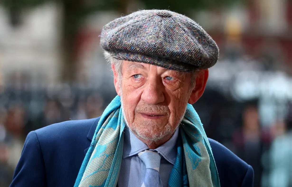 FILE PHOTO: Actor Ian McKellen attends a Service of Thanksgiving for Sir Peter Hall at Westminster Abbey in London