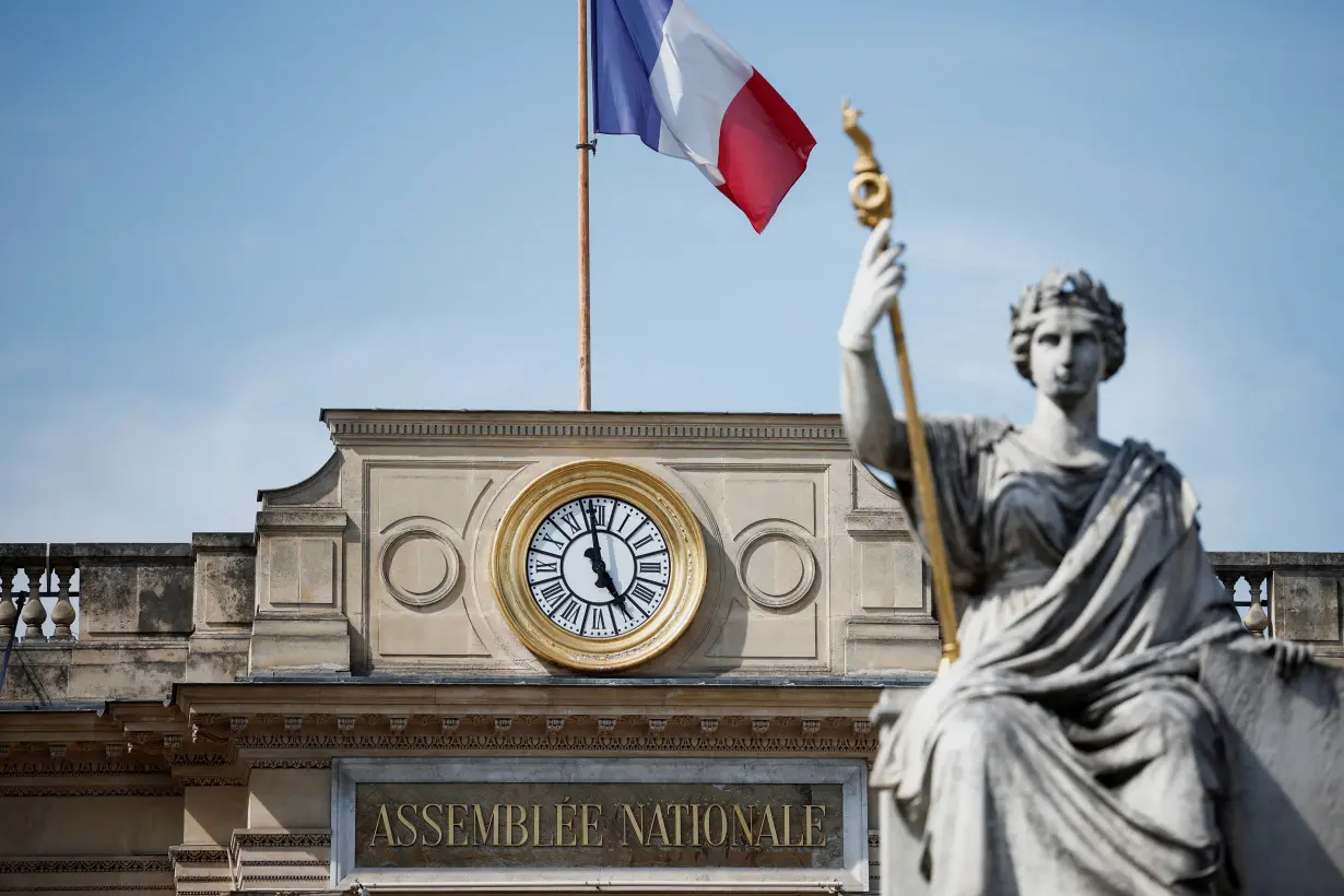 French National Assembly in Paris ahead of snap legislative elections