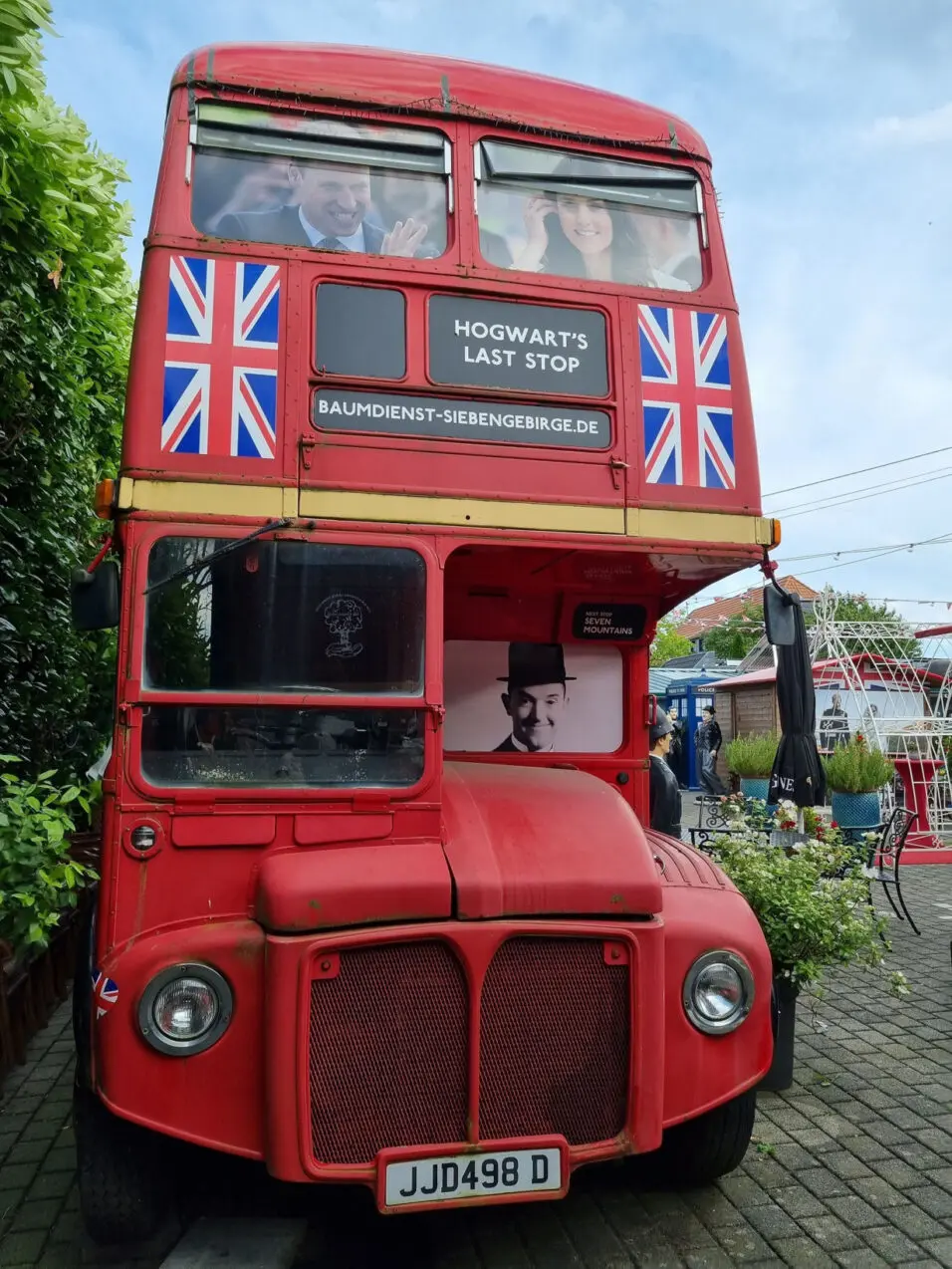 Two old Routemaster buses are the collection centerpieces.