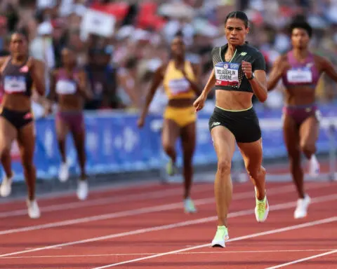 Sydney McLaughlin-Levrone breaks 400-meter hurdles world record for fifth time