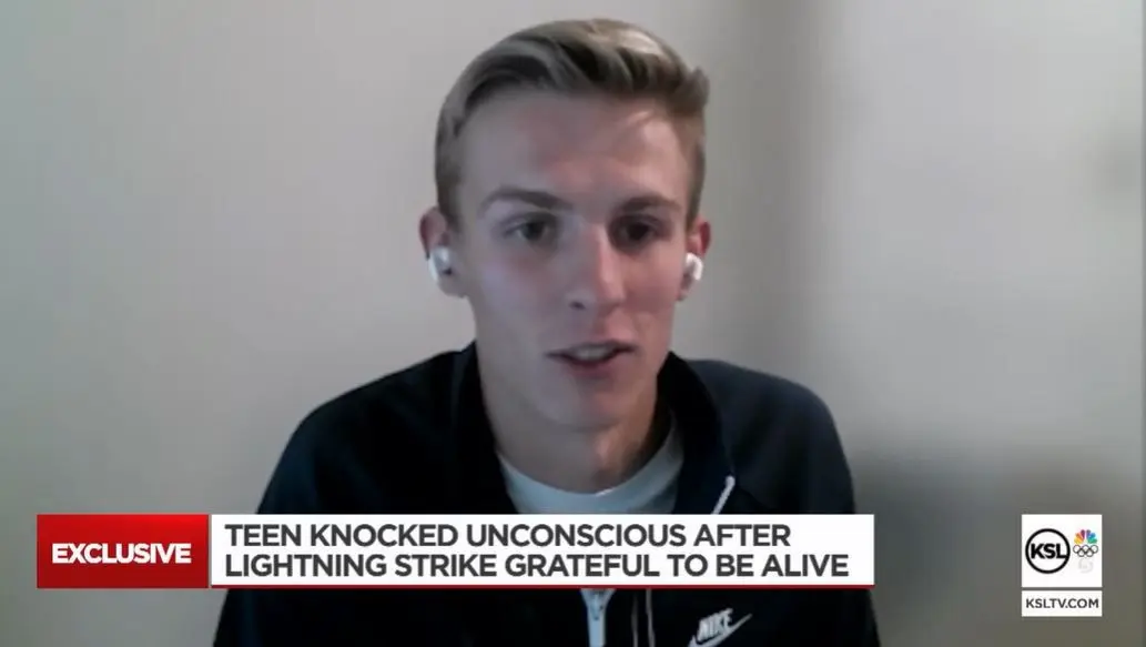 Teen knocked unconscious after lightning strike, grateful to be alive