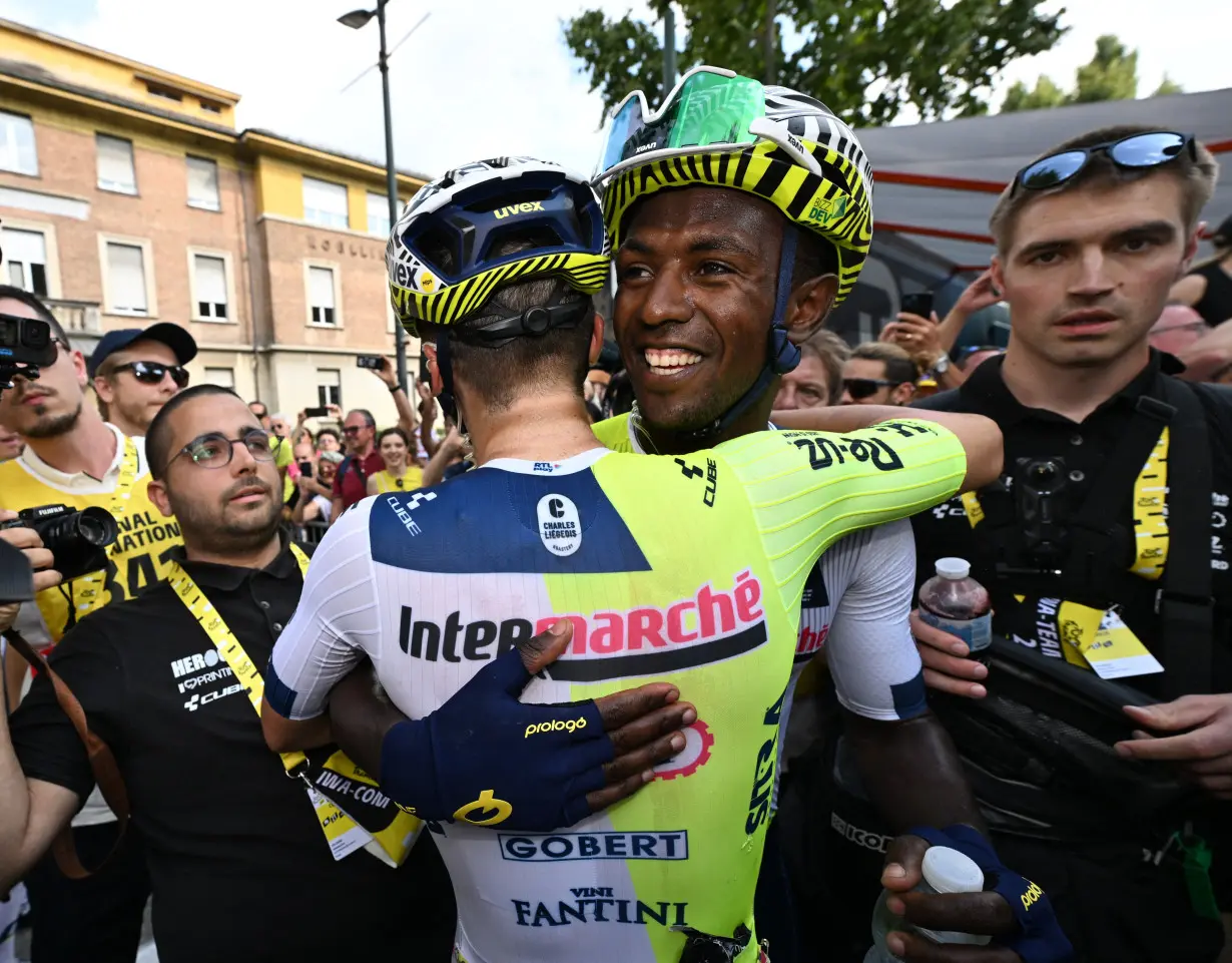 Cycling-Girmay becomes first Black African to win a Tour de France stage