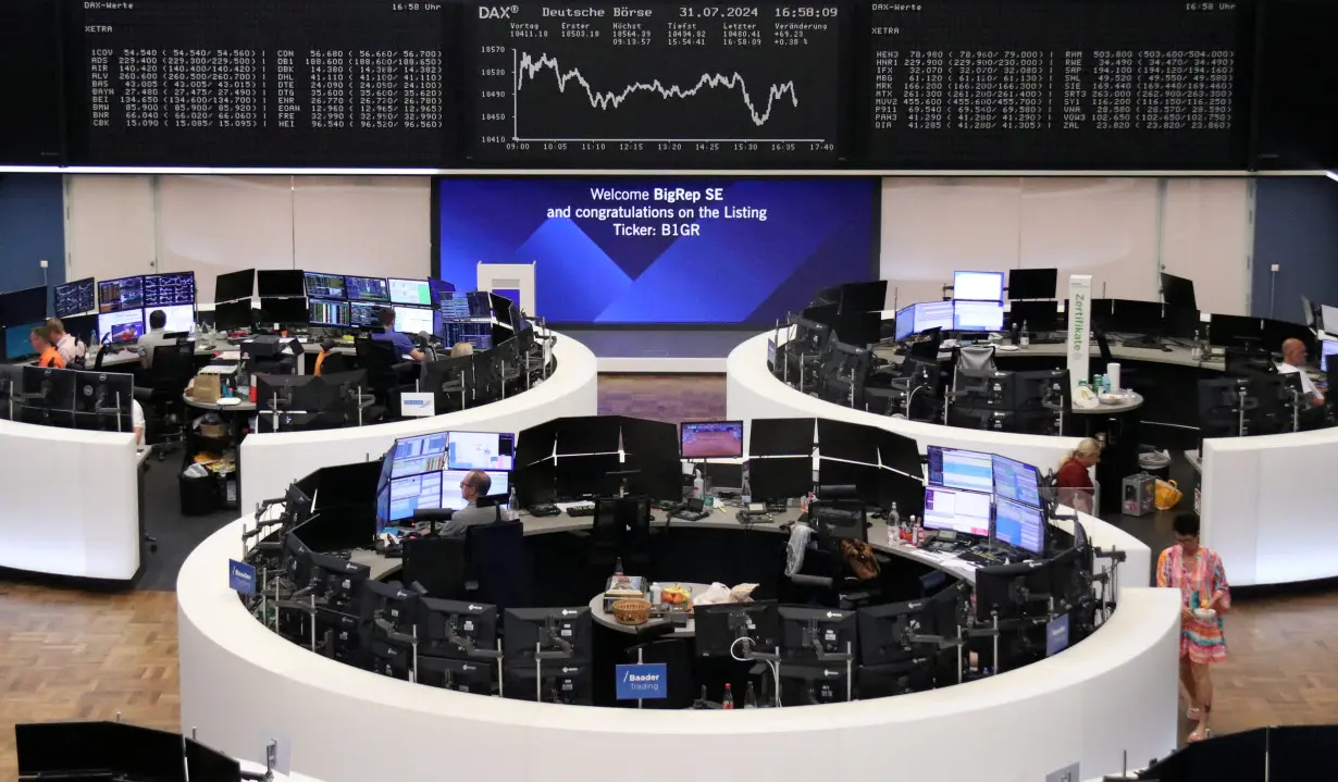 German share price index DAX graph is pictured at the stock exchange in Frankfurt