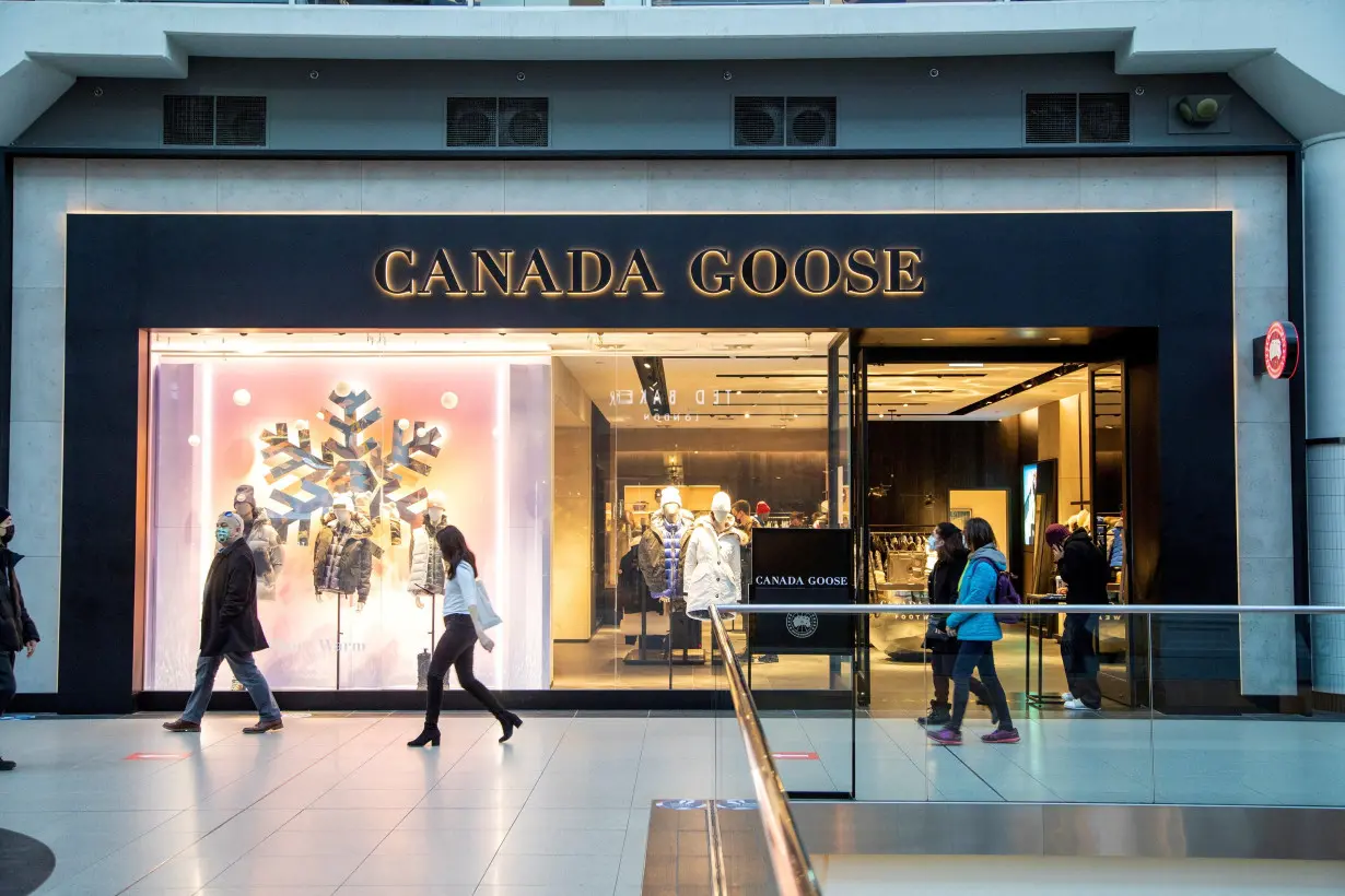 FILE PHOTO: A Canada Goose store in Toronto