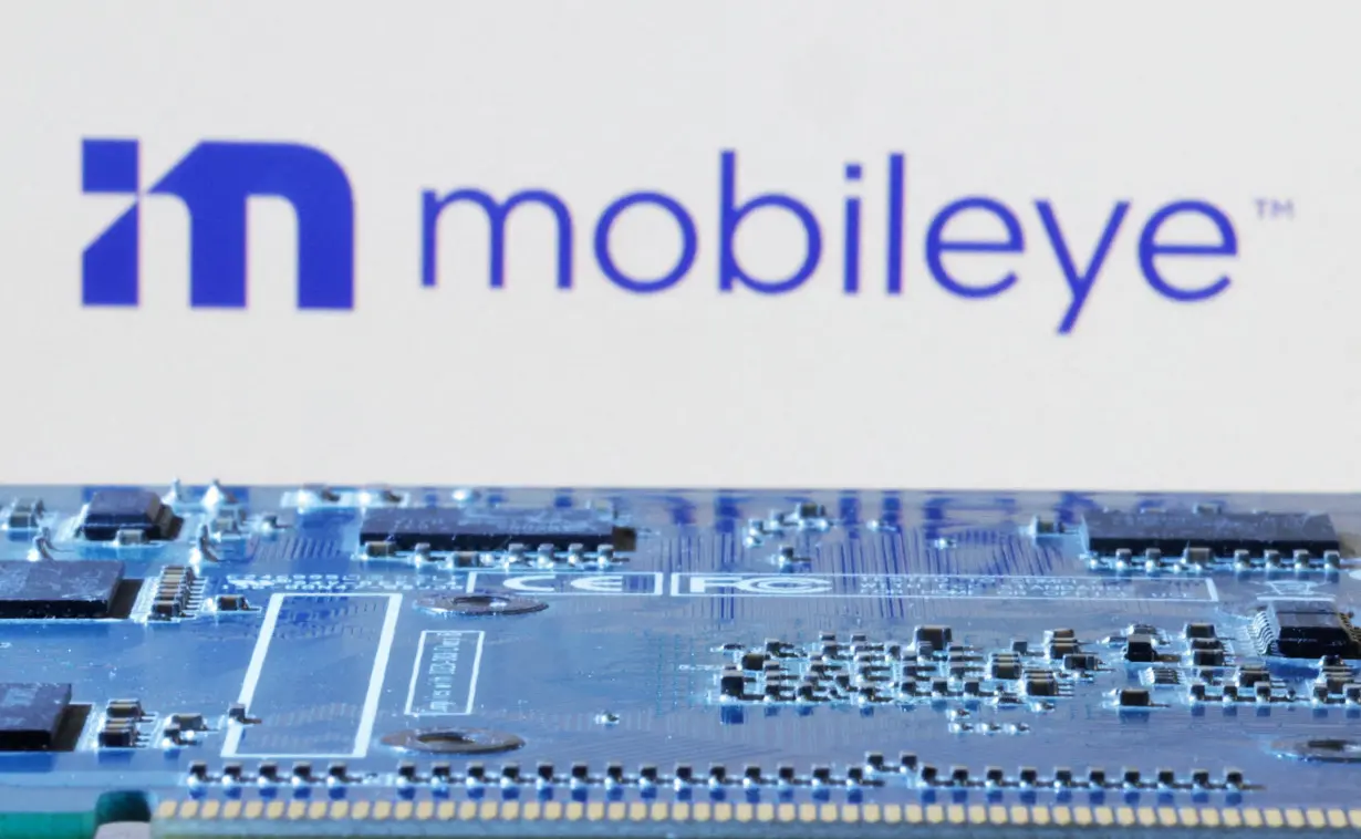 FILE PHOTO: Illustration shows Mobileye logo