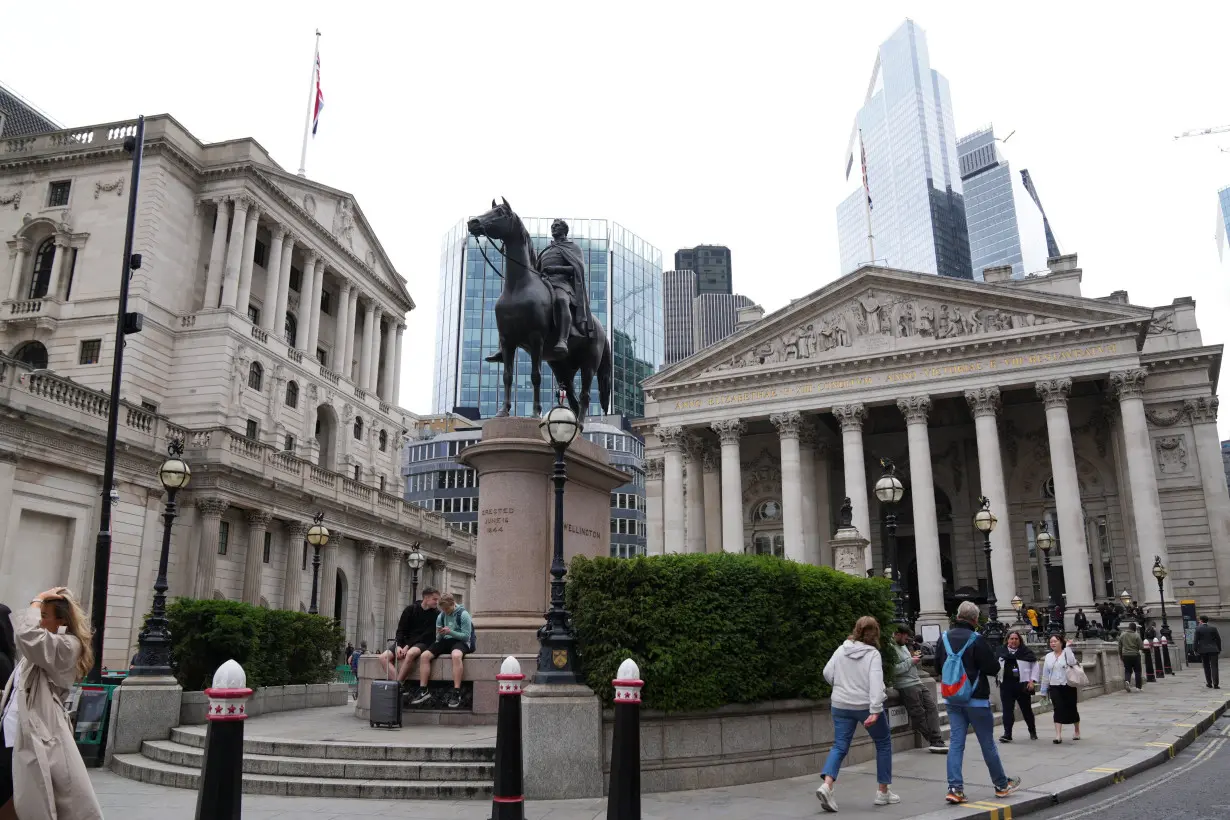 Bank of England building, in London