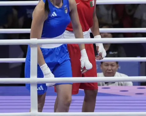 Algeria boxer Imane Khelif wins first Olympic fight when opponent Angela Carini quits