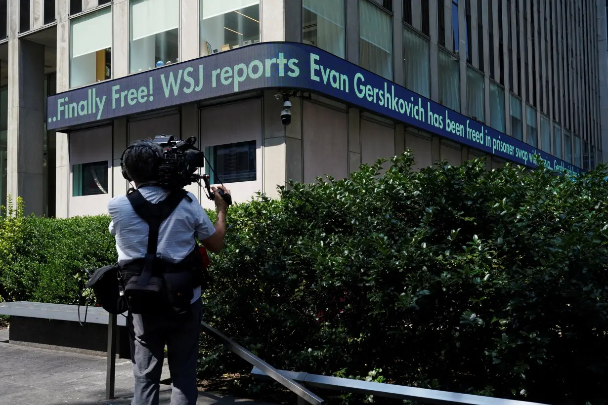 Reaction to news of the release of WSJ reporter Evan Gershkovich