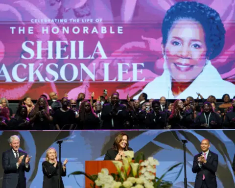 Harris praises US Rep Sheila Jackson Lee as champion of justice