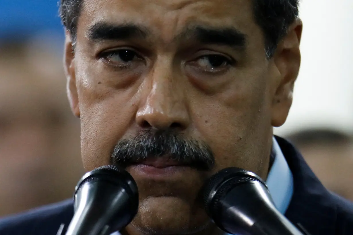 Venezuela's President Nicolas Maduro meets members of the Supreme Court of Justice, in Caracas