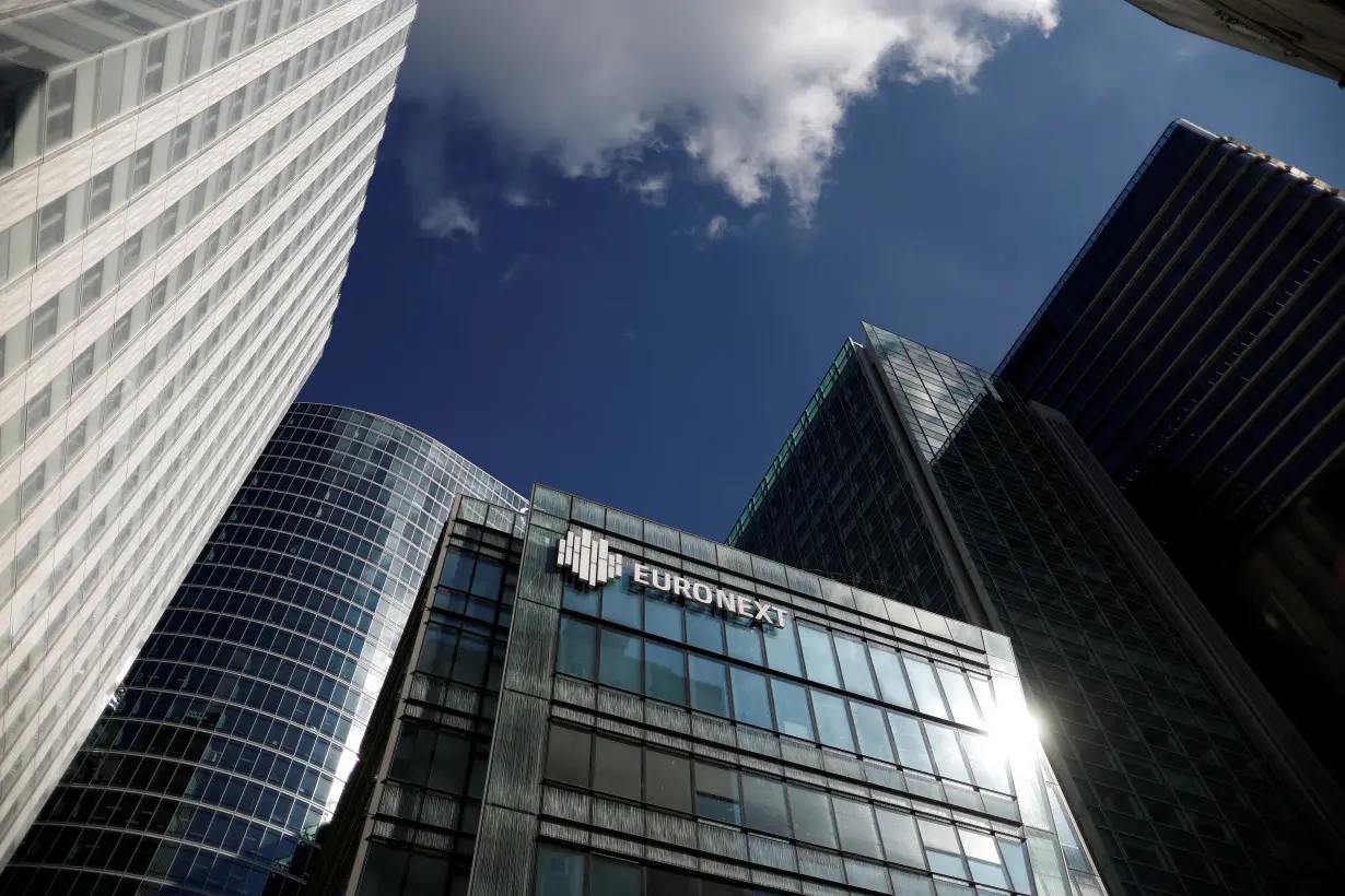 Skyscraper office properties in the La Defense business district in Paris