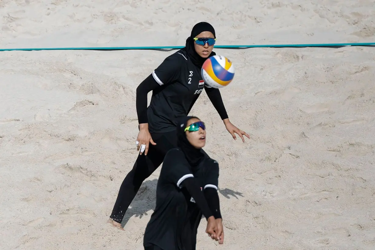 Egyptian women's beach volleyball team slams French hijab ban after Olympic match