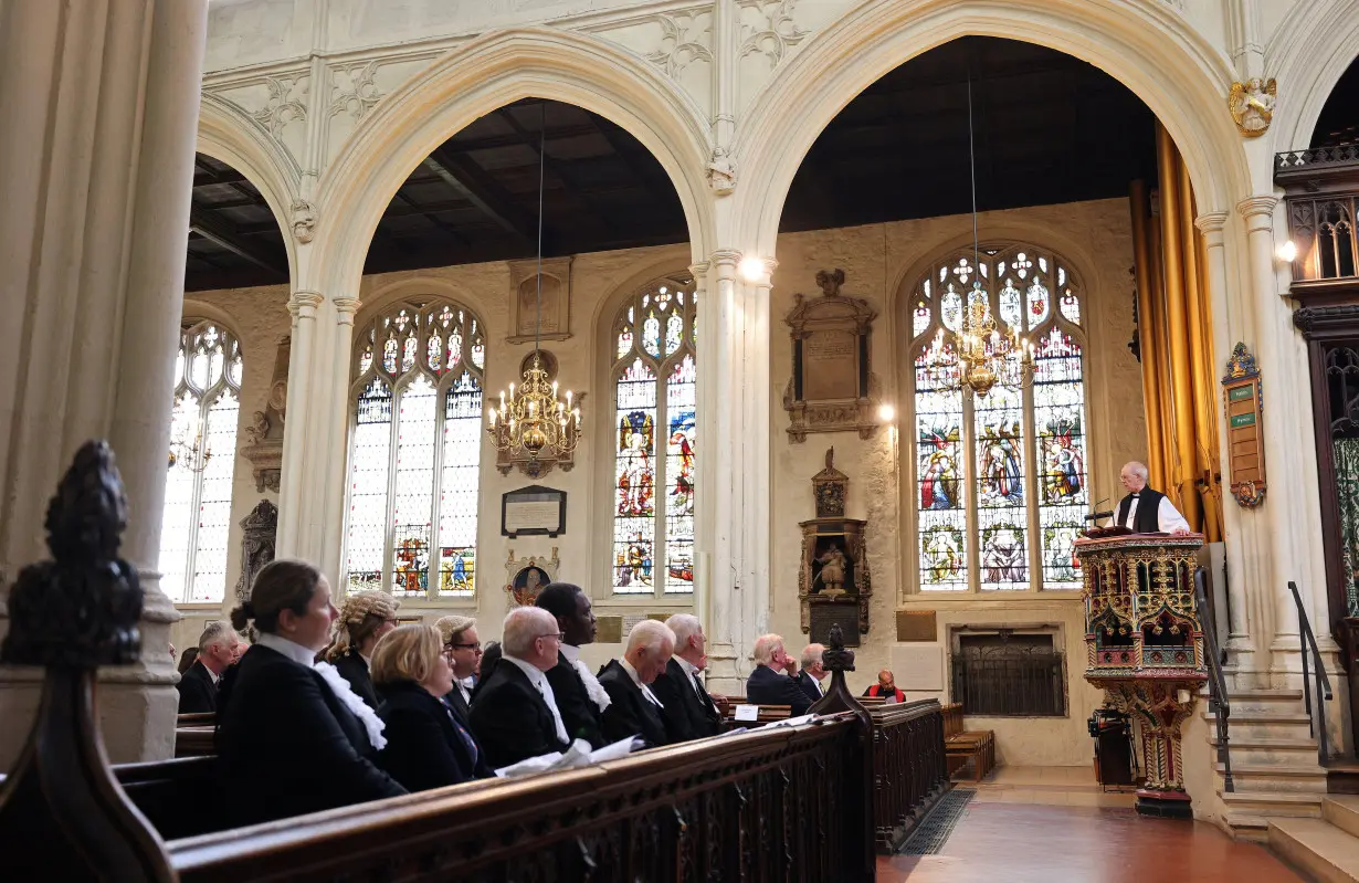 Service for the new parliament at St Margaret's Church, in London