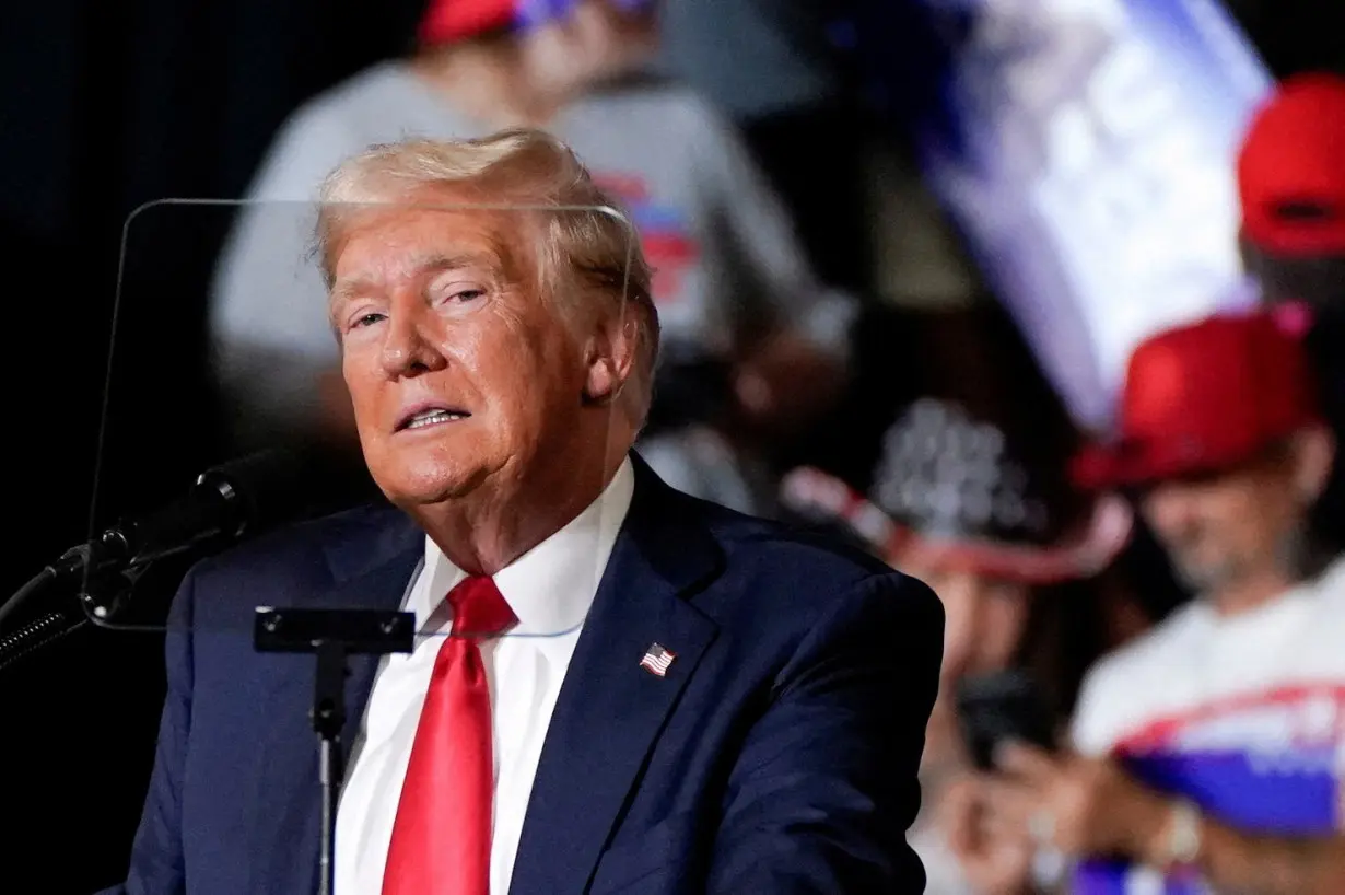 Republican presidential nominee and former U.S. President Donald Trump holds a campaign rally in Harrisburg