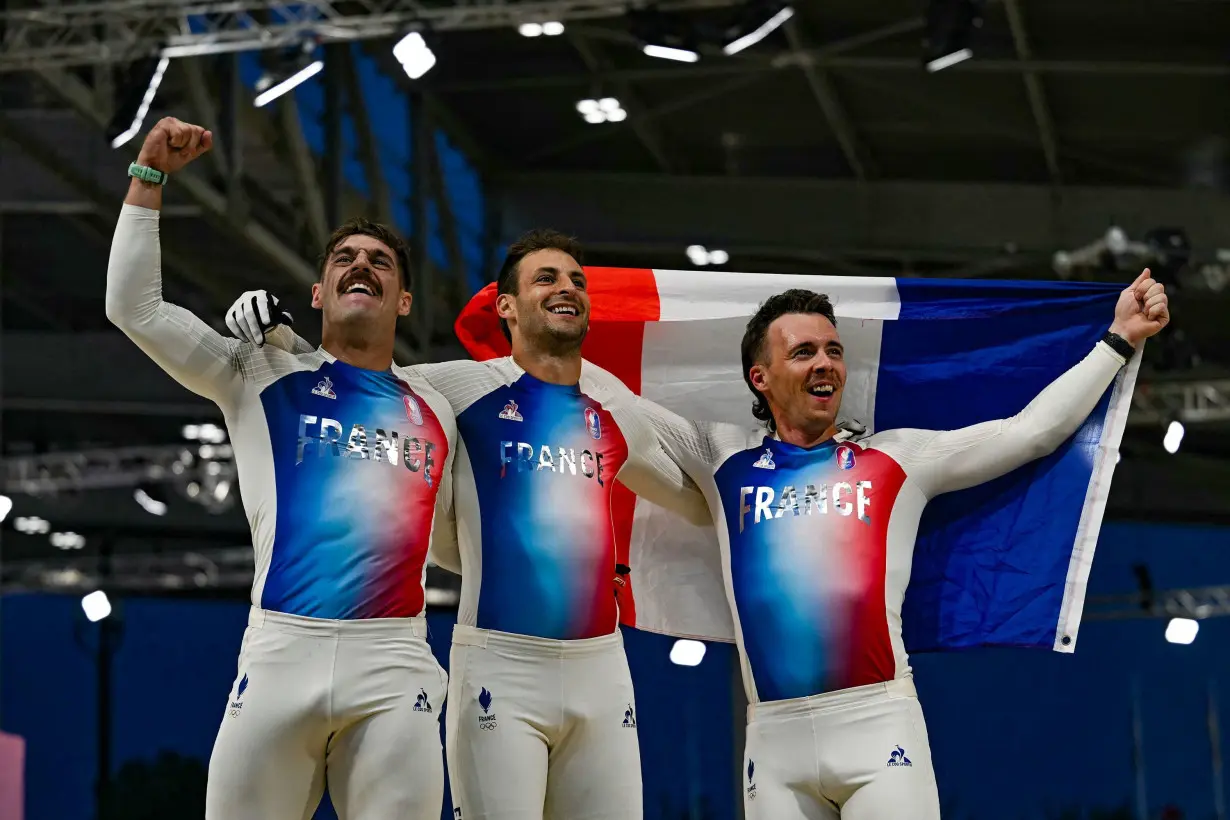 Olympic moment of the day: France complete clean-sweep of the medals in the men's BMX racing