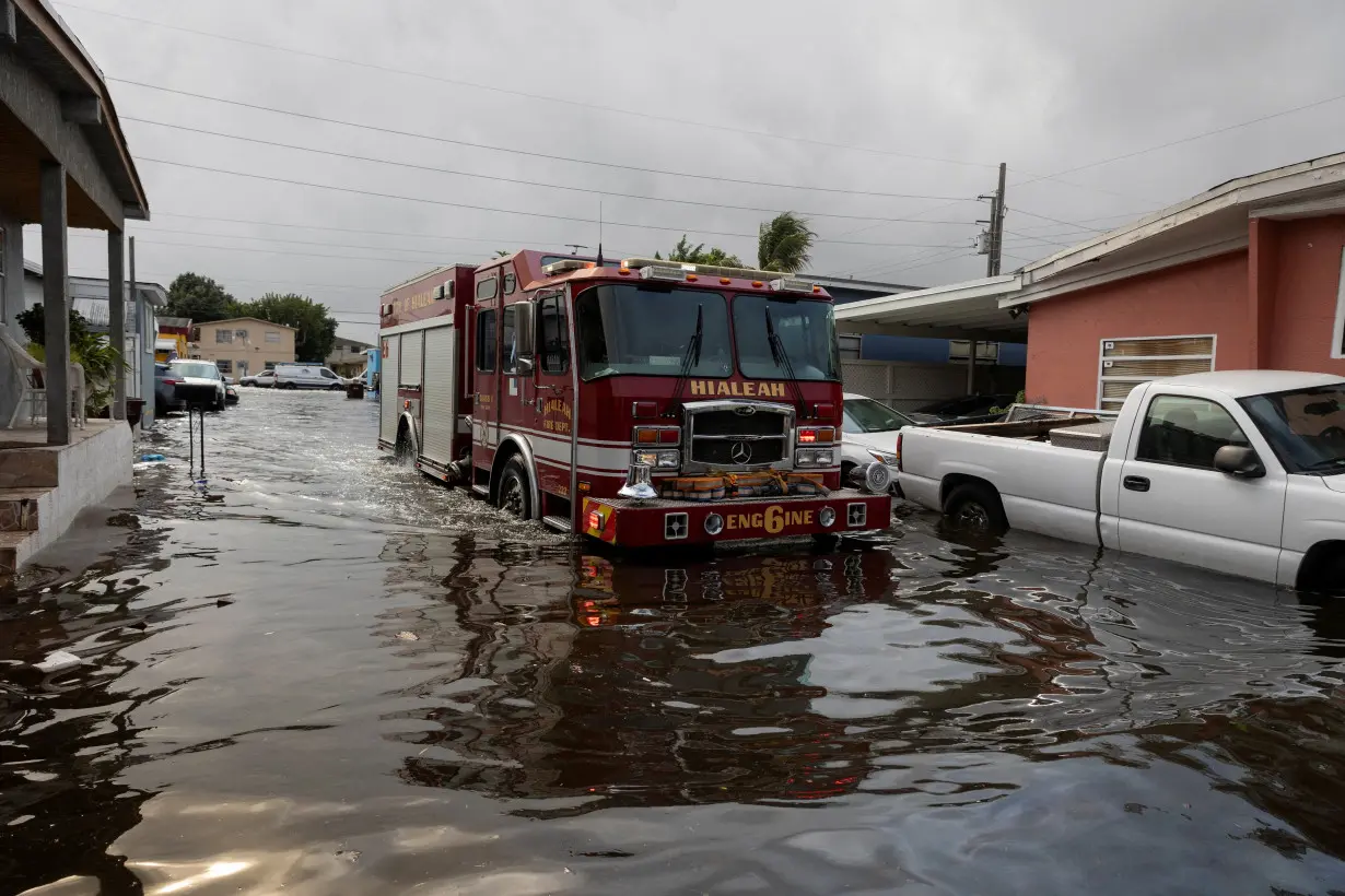 FILE PHOTO: Rain causes flooding in South Florida