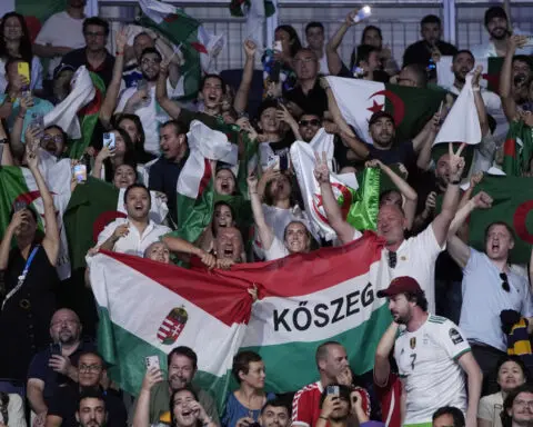 Olympic fans cheer on Imane Khelif during win after she faced days of online abuse