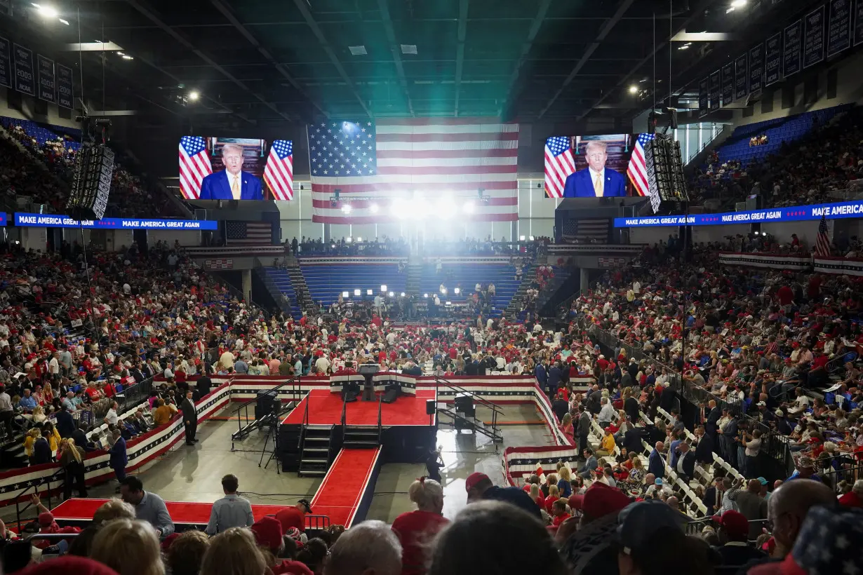 Republican presidential nominee and former U.S. President Trump holds a campaign rally, in Atlanta