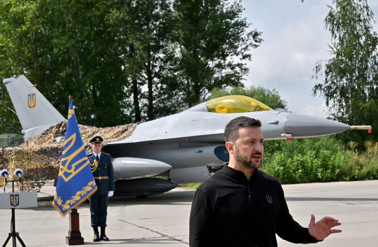 Ukraine's President Volodymyr Zelensky has long demanded the F-16s to aid his country's fight agains Russia.