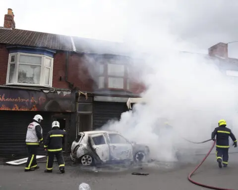 UK leader Starmer condemns attack on asylum-seeker hotel as far-right violence spreads