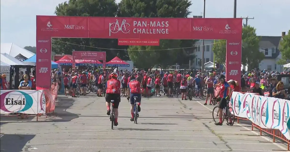 Thousands of cyclists ride Pan-Mass Challenge to raise money for cancer research