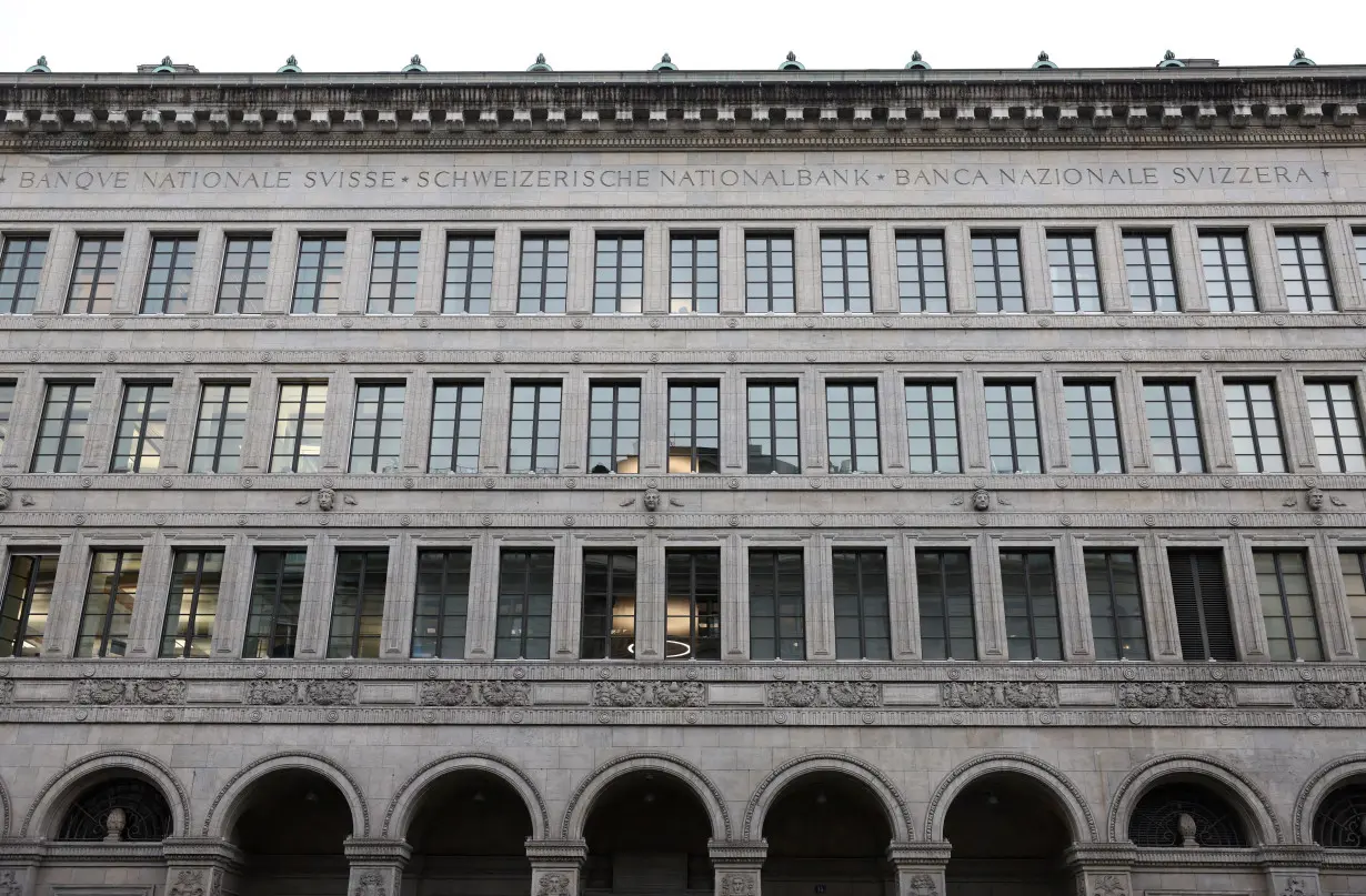 FILE PHOTO: Swiss National Bank press conference in Zurich