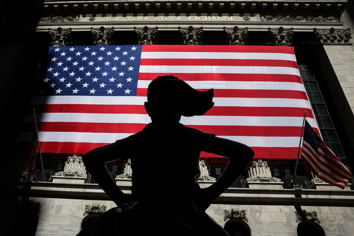 The Fearless Girl statue is seen outside NYSE in New York