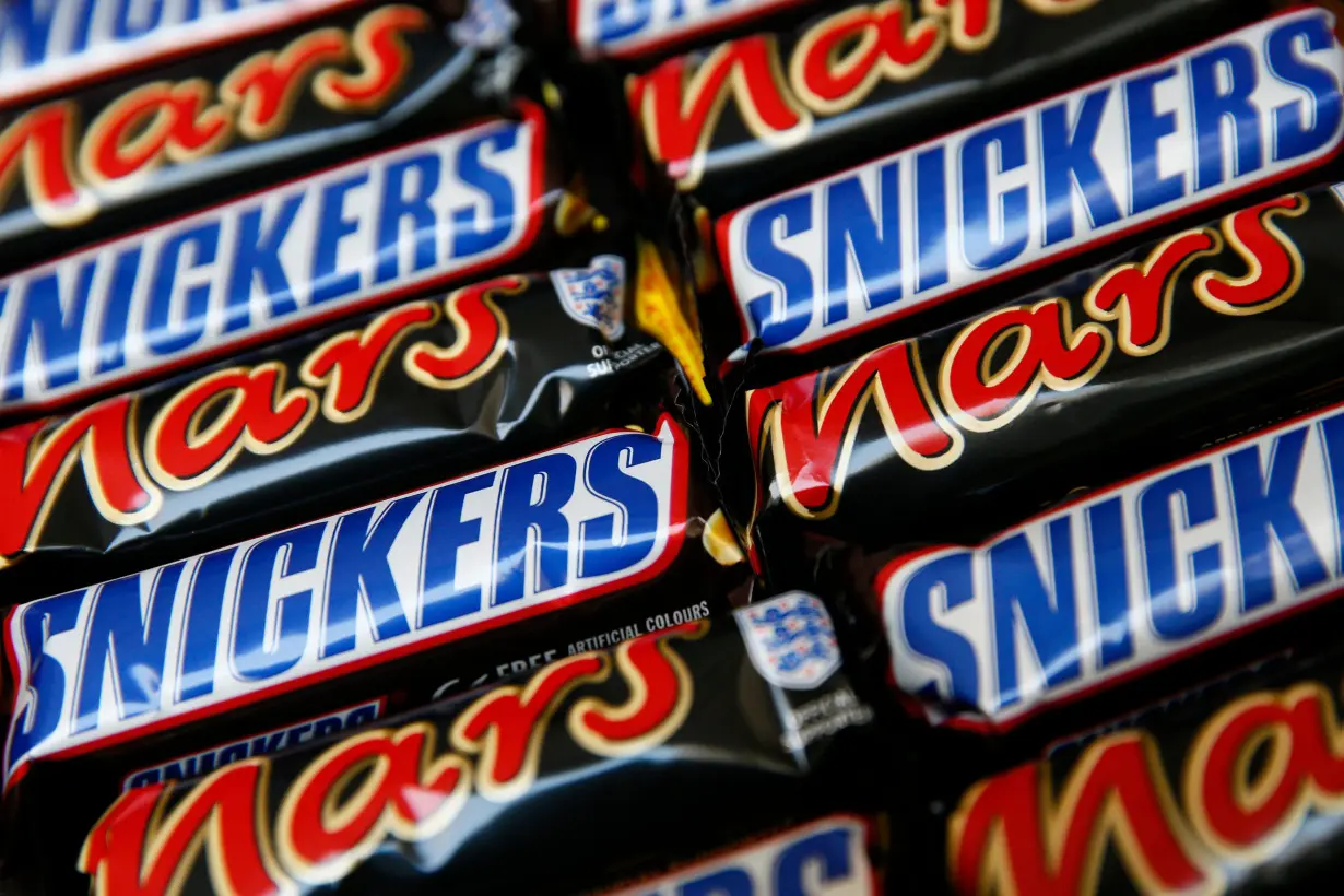 Mars and Snickers bars are seen in this picture illustration