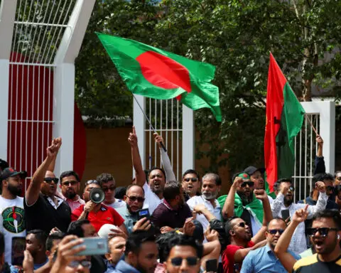 Reaction to resignation and flight of Bangladesh prime minister