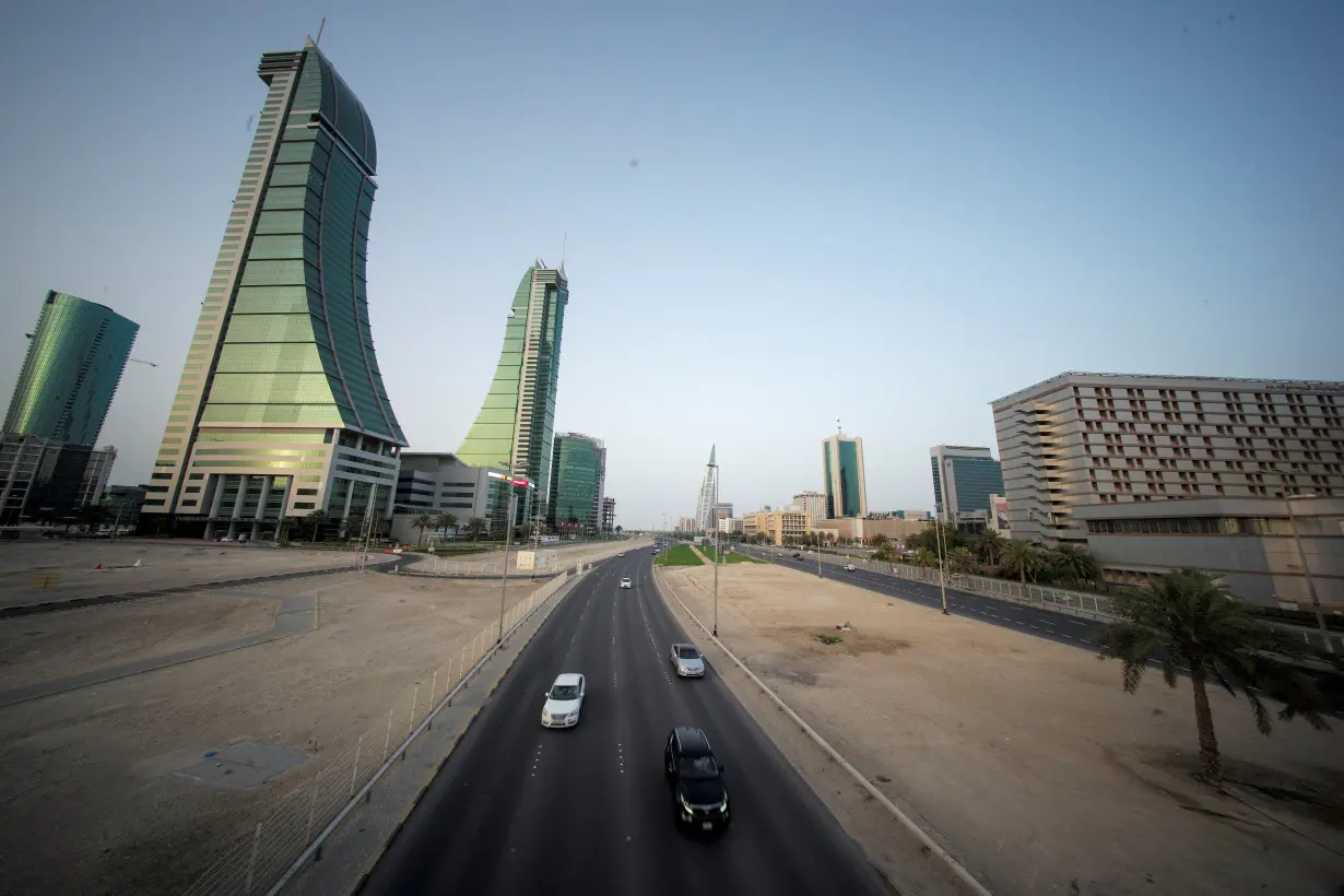 General view of Bahrain Financial Harbour is seen during early evening hours in Manama