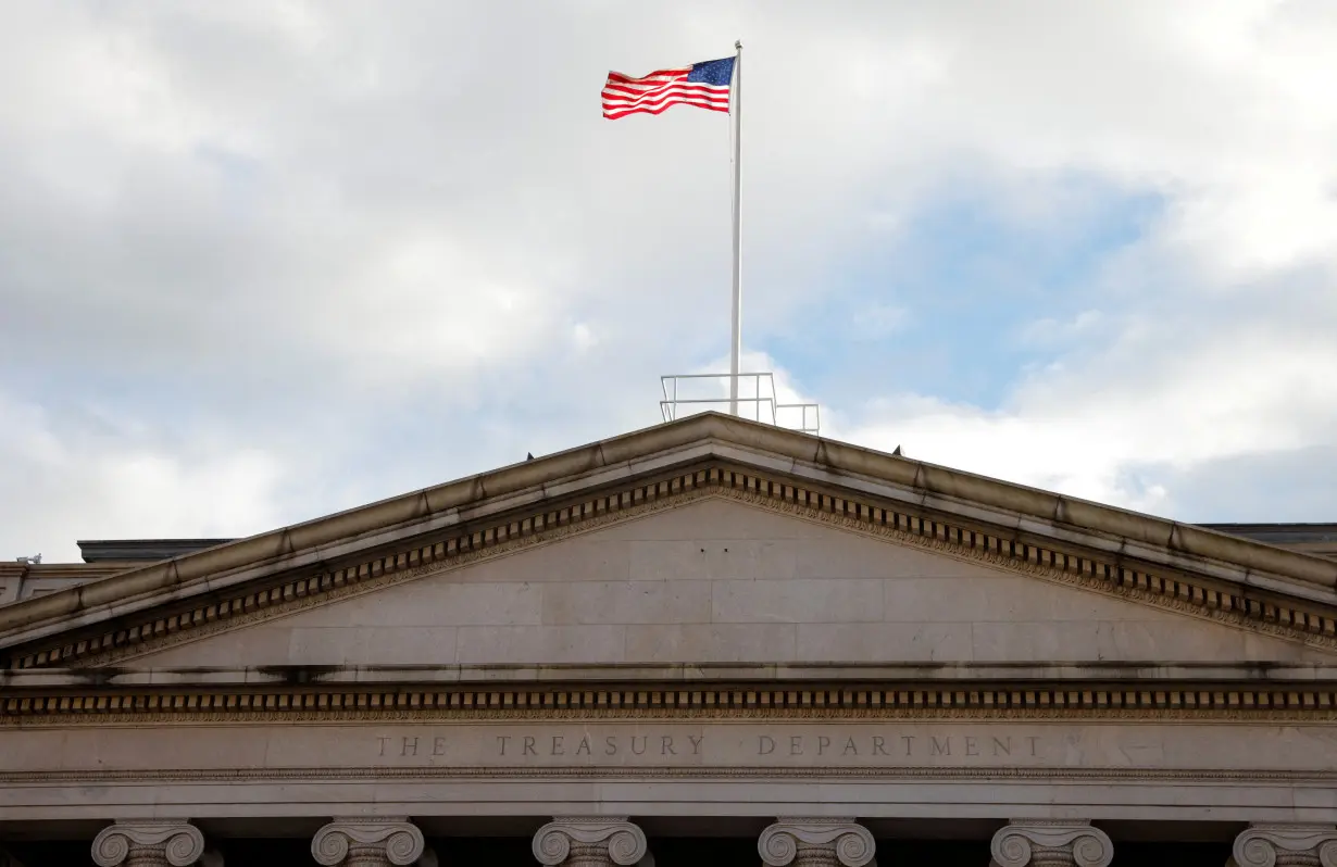 FILE PHOTO: The U.S Treasury building in Washington