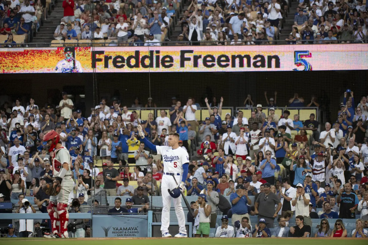 Phillies Dodgers Baseball