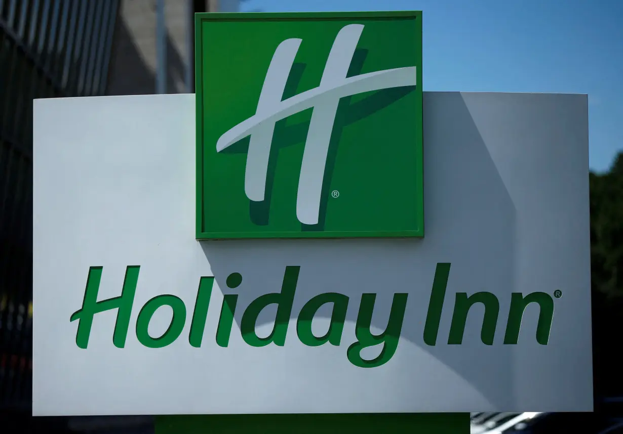 FILE PHOTO: Holiday Inn logo is seen in Tbilisi