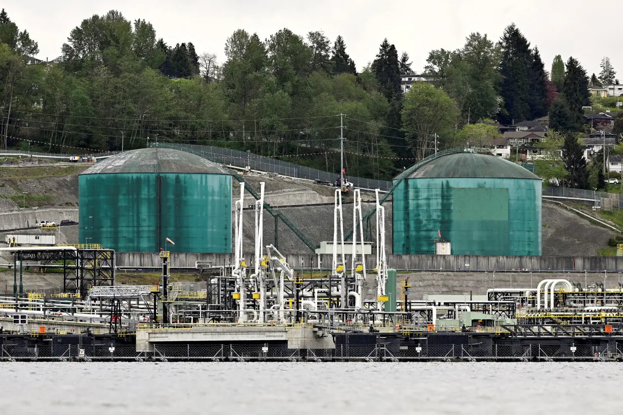 The Trans Mountain pipeline expansion project begins operation in Burnaby